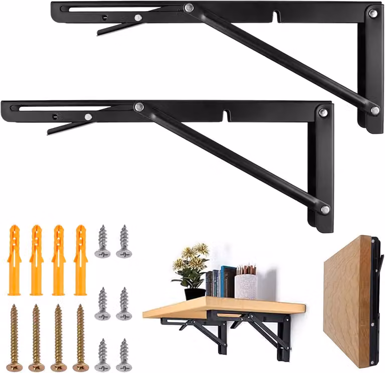 Supporto a parete per tende, in acciaio inossidabile, 300 mm, confezione da 2 pezzi, ideale per cucina e banco da lavoro