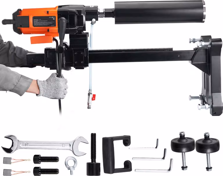 SucceBuy carotatrice diamantata - Carotatrice per calcestruzzo con rulli, 3200 W, 750 giri/min. Soluzione di perforazione professionale