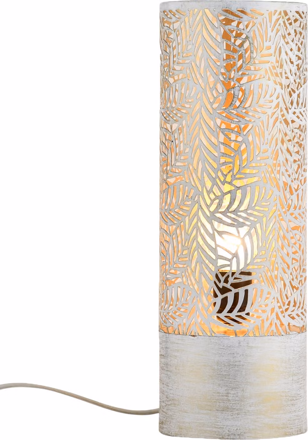 Lampada da tavolo Boho Deco Lampada da comodino Verdure Grande Bianco