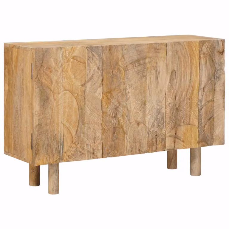 Credenza moderna vidaXL in legno di mango marrone L 100 x P 30 x H 65 cm