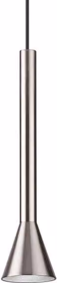 Lampada A Sospensione Diesis Ideal-Lux Argento con Vetro Trasparente e LED