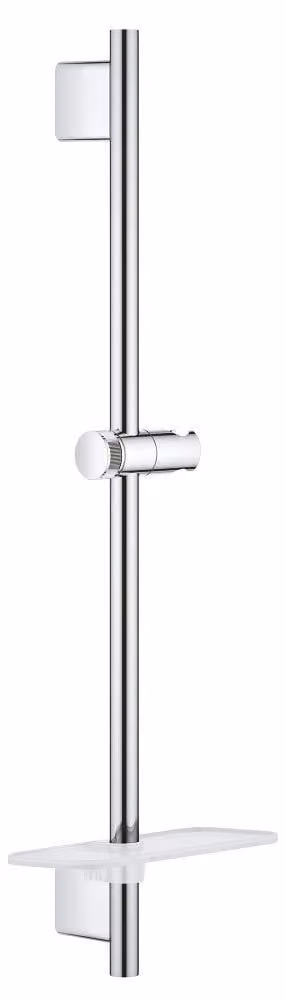 Asta per doccia, 600 mm, cromata, con 3 getti, da montare a parete