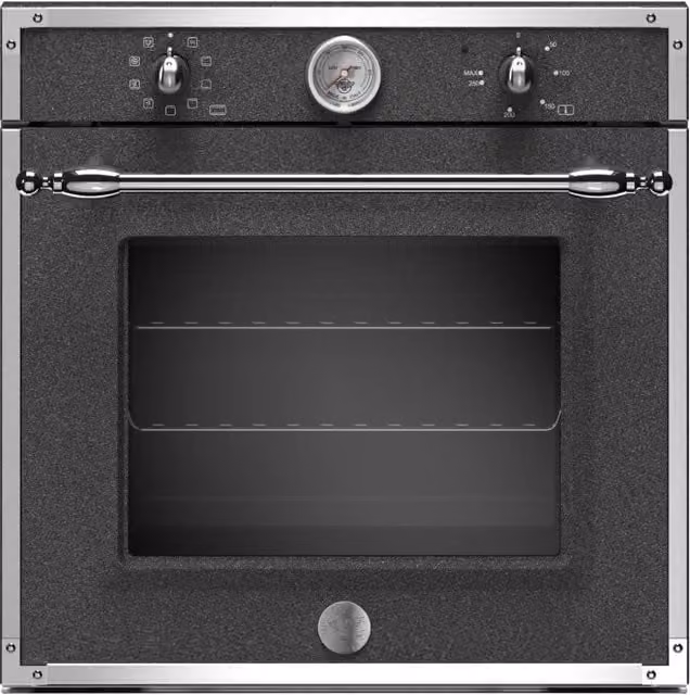 Forno elettrico da incasso Bertazzoni F609HEREKTND multifunzione con convezione e grill, Classe A, Nero Decor Heritage, L: 60 cm