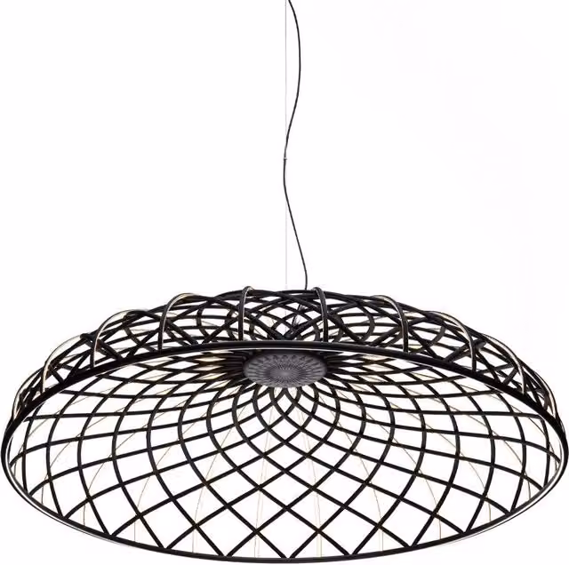 Lampada a sospensione Flos Skynest con tecnologia LED dimmabile in bianco, nero o grigio