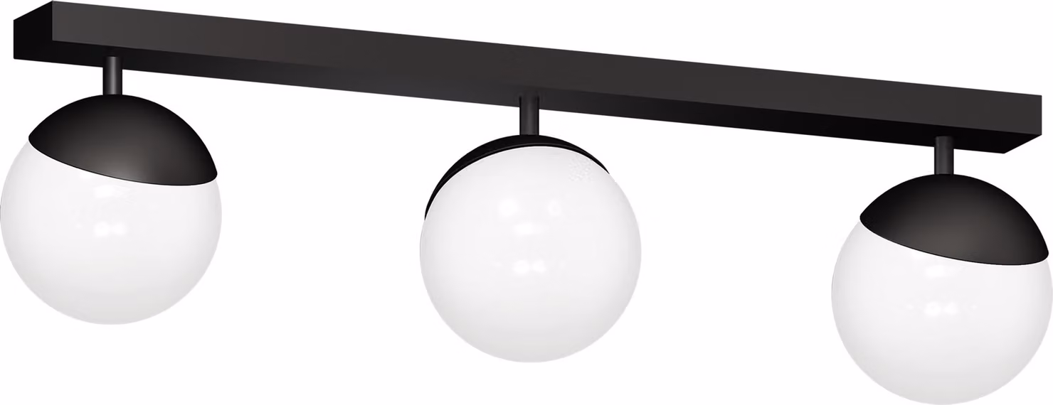 Sfera Black 3Xe14 plafoniera Lampada da soffitto