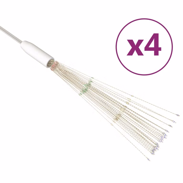 Luci di Natale Fuochi Artificio 4pz Multicolore 20cm 560 LED