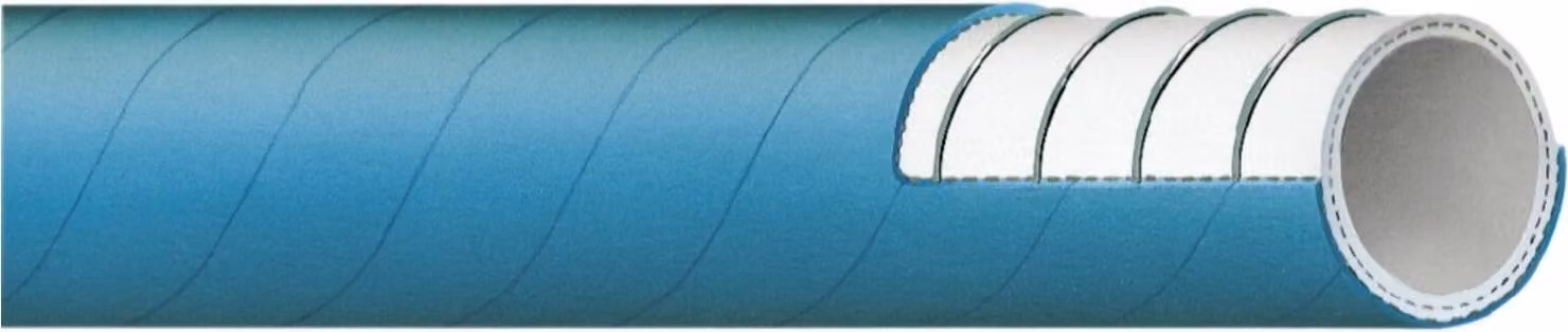 Tubo di aspirazione e mandata MILKCORD/ SP Diametro interno 38,0 mm Diametro esterno 52,0 mm Lunghezza 40 m Colore blu Spessore della parete 7,0 mm