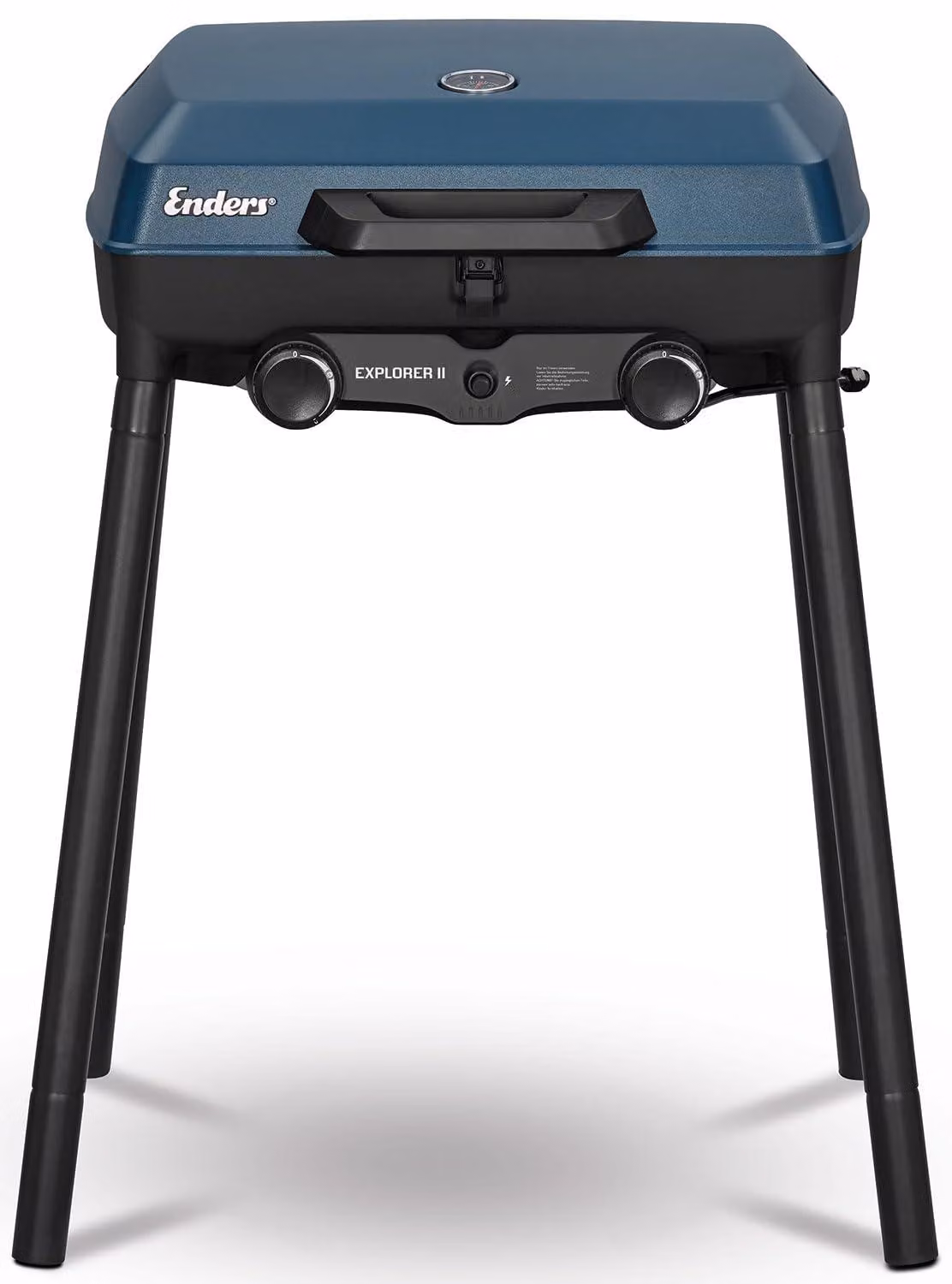 Barbecue a gas da campeggio Enders Explorer II, termometro per barbecue, funzione griglia, cottura, cottura al forno