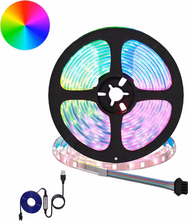 Striscia LED 2 pcs Nero e trasparente 4700 mm Rame e plastica