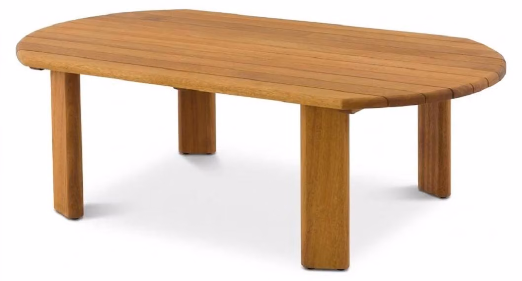 Gartencouchtisch Modern Naturholz Stilvoll Rechteckig Robust Terrasse