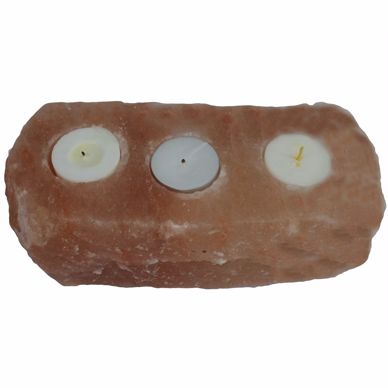 AWM Portacandele naturale in sale - 3 fori 1 pz.
