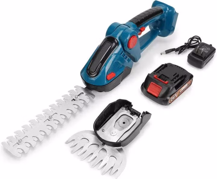 Tagliasiepi elettrico, design senza fili, doppia funzionalità, 1 batteria