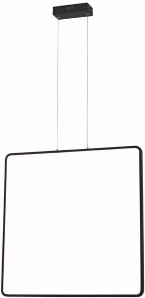 Lampada a sospensione LED Anaya nera 30W, bianco neutro 2400 lm, acrilico, dimensioni: 120x61x6 cm, IP20, Reality