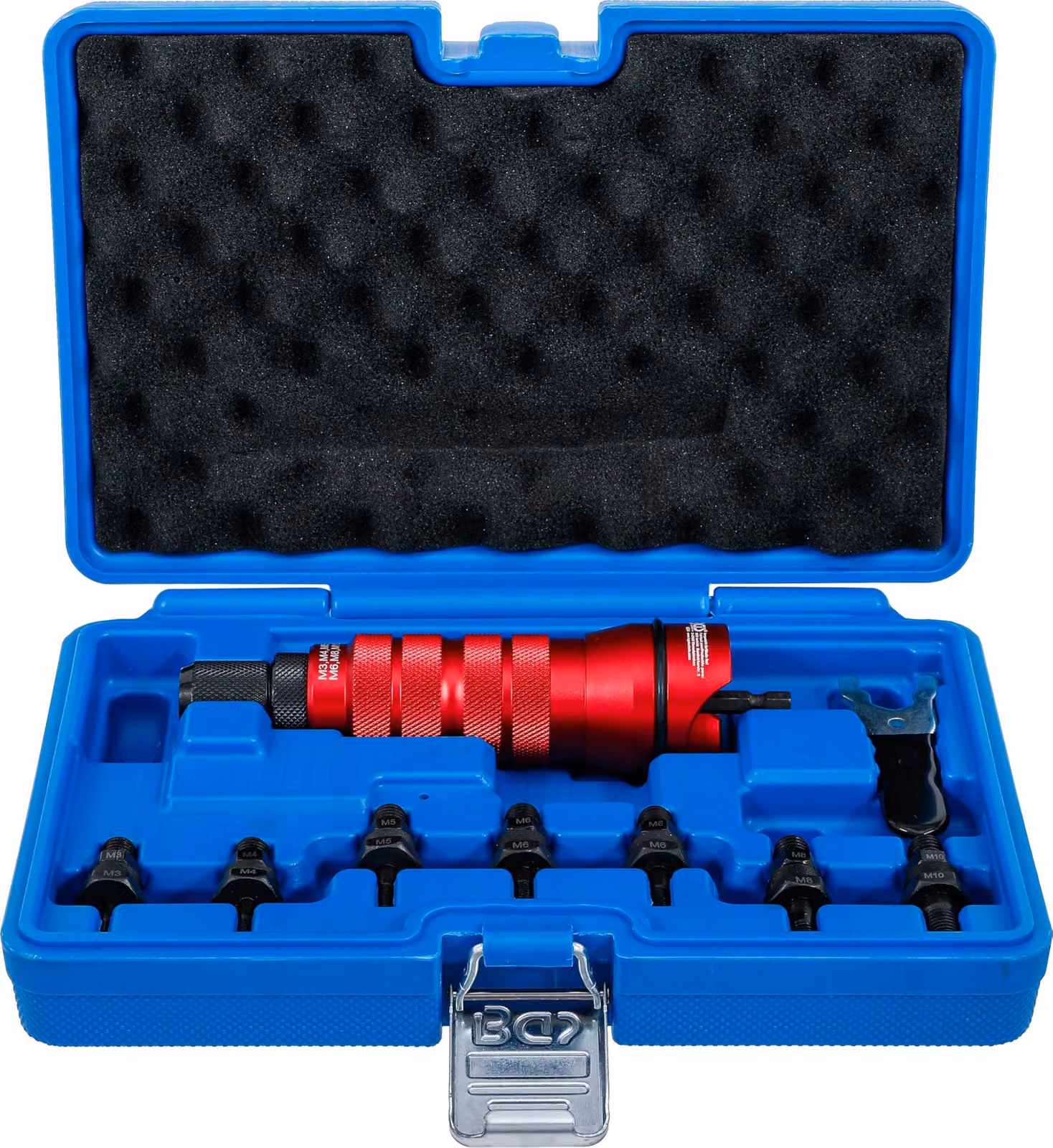 BGS Attacco a dado per rivetti versione metallo M3 / M4 / M5 / M6 / M8 / M10 - 6834