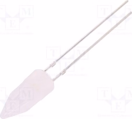 2 LED, angolo di emissione 180°, tensione 2,8÷3,6V, dimensioni 5mm, corrente 20mA, flusso luminoso 330÷500 mcd, luce bianca calda: Rocket OSM2DK58K2B, speciale