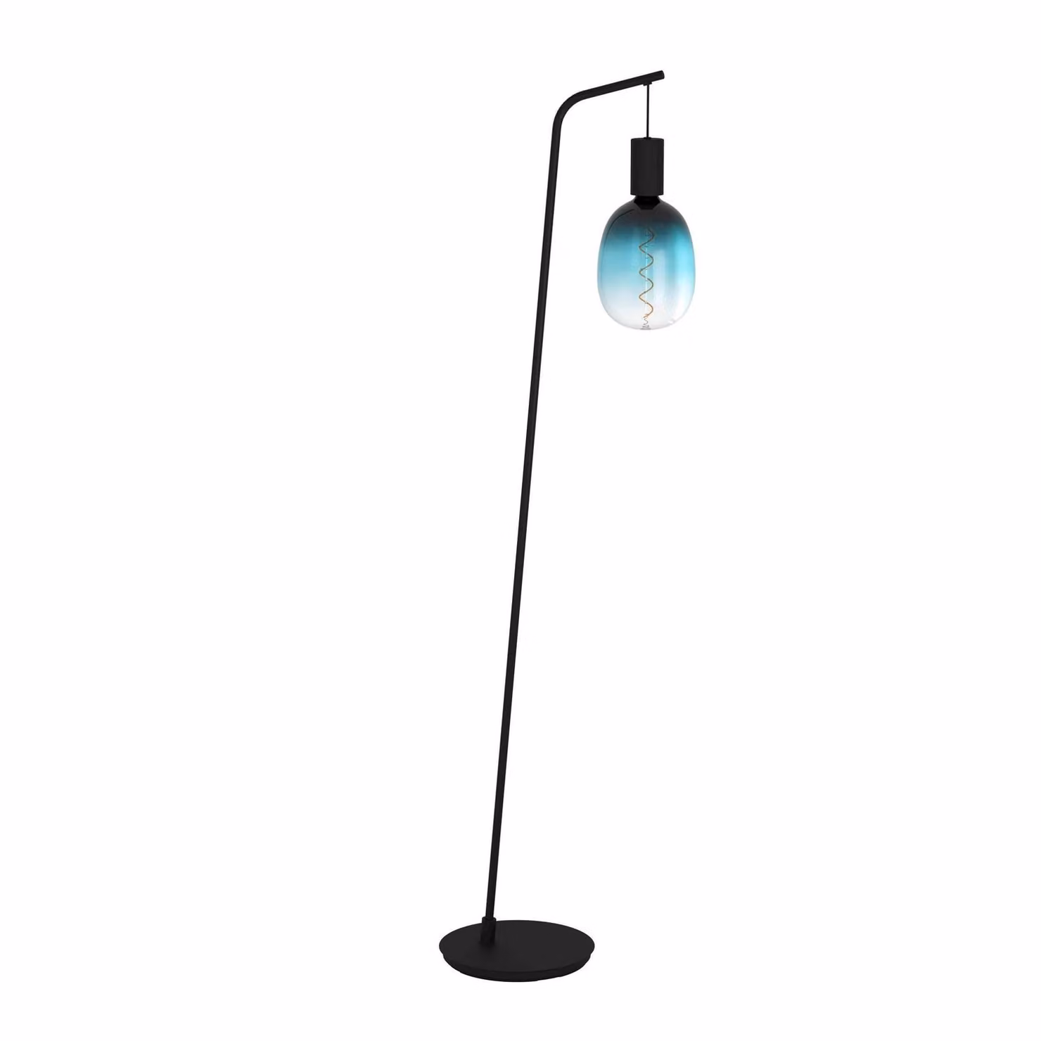 Piantana Vintage Cranley Acciaio Nero 1 Luce E27