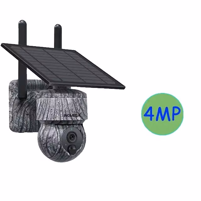 Telecamera PTZ solare wireless, risoluzione 5 MP, audio bidirezionale