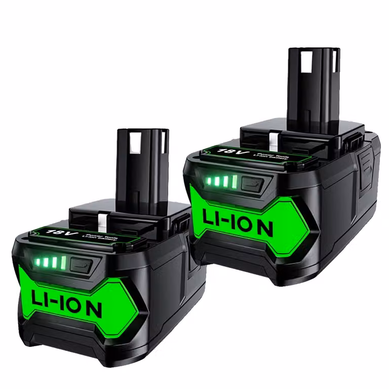 Batteria, capacità 6000mAh, compatibile con gli utensili Ryobi 18-Volt One+, 2PCS batteria 60AH