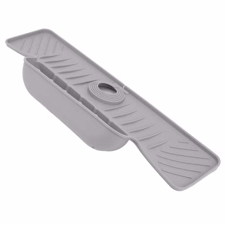 Stuoia del rubinetto, stuoia del rubinetto del lavandino, guardia di schizzo del lavandino della cucina, stuoia del rubinetto del silicone, stuoia drenante del rubinetto, supporto della spugna del lavandino