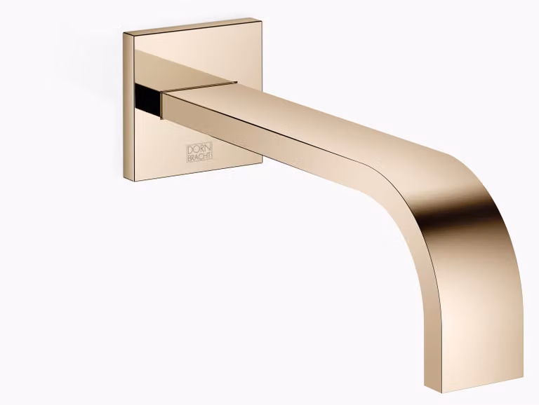 Dornbracht MEM Bec déverseur mural pour lavabos, sans garniture d'écoulement, saillie 200mm, 13800782-47, 13800782-47