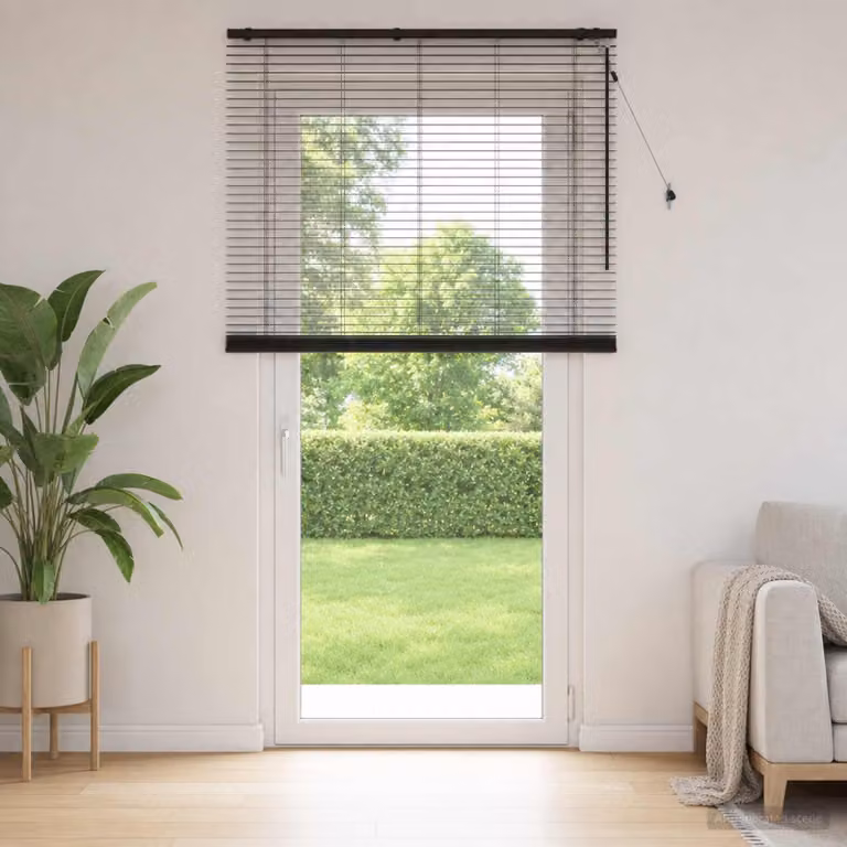 vidaXL Tenda Veneziana Marrone Scuro L: 155 cm, H: 250 cm, 35 mm