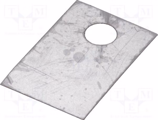 10x Cuscinetti termoconduttivi: Mica, conducibilità termica 0,4 K/W, larghezza: 12 mm, GS 220, 4 dissipatori di calore - accessori, lunghezza: 18 mm