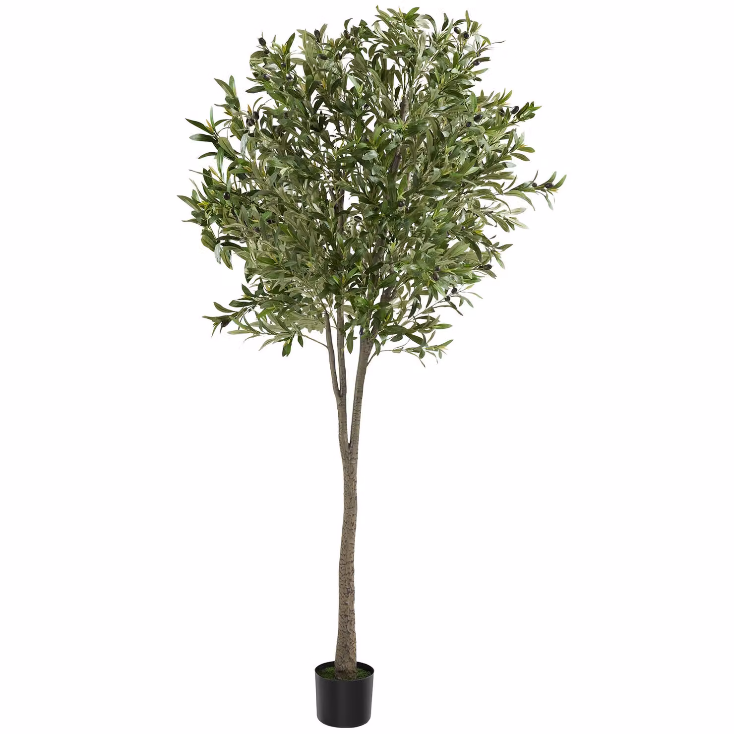 Albero di ulivo artificiale mediterraneo Tectake verde, Altezza: 210 cm – 3