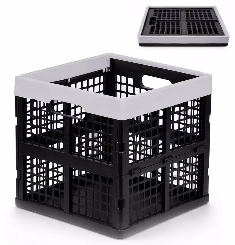 Solidchoice - Scatola pieghevole con maniglie e capacità di 36 litri