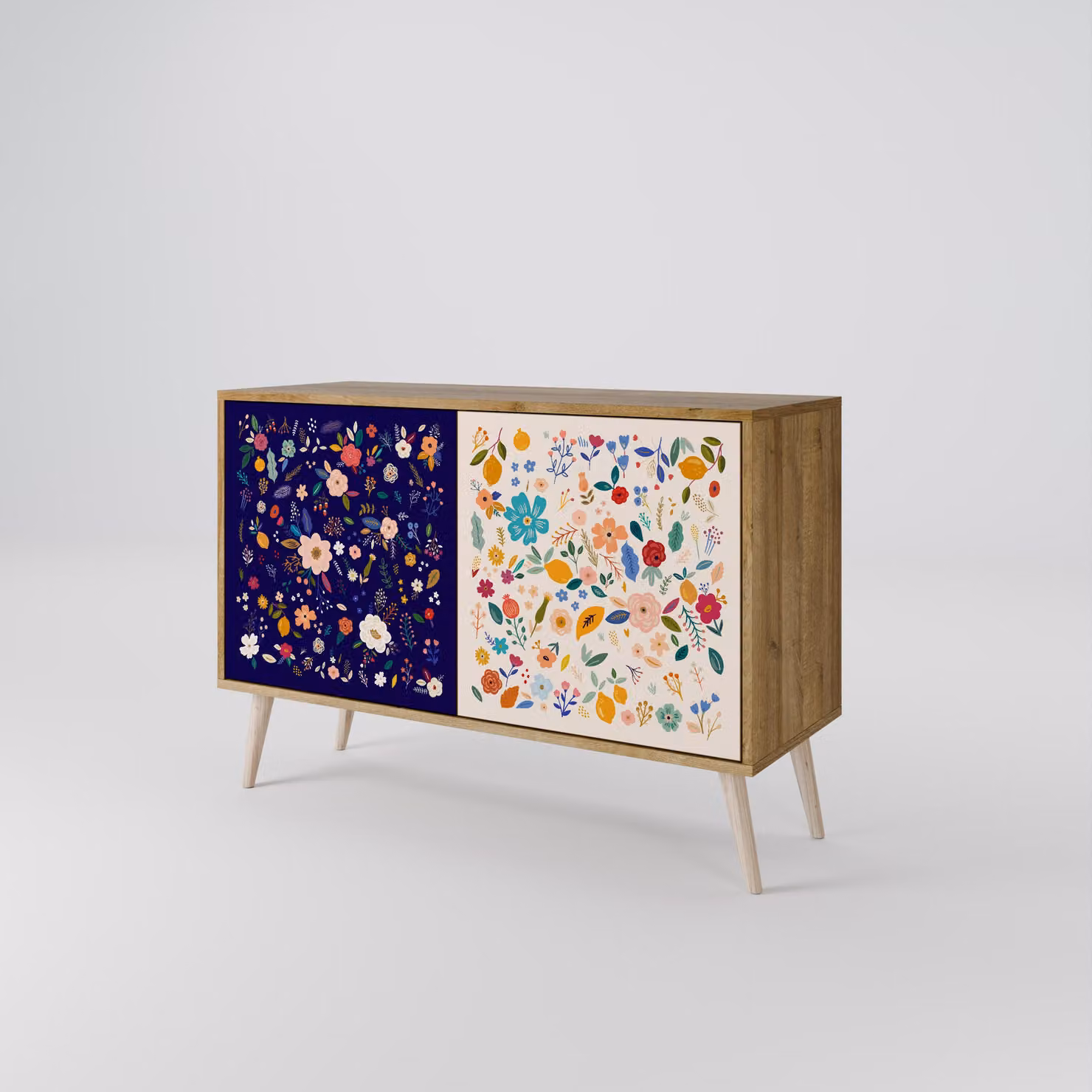 Cassettiera Spacerebels a 2 ante - credenza cassettiera - credenza alta - mobile guardaroba - soggiorno camera da letto - 57,5×111×42 (HxLxP)