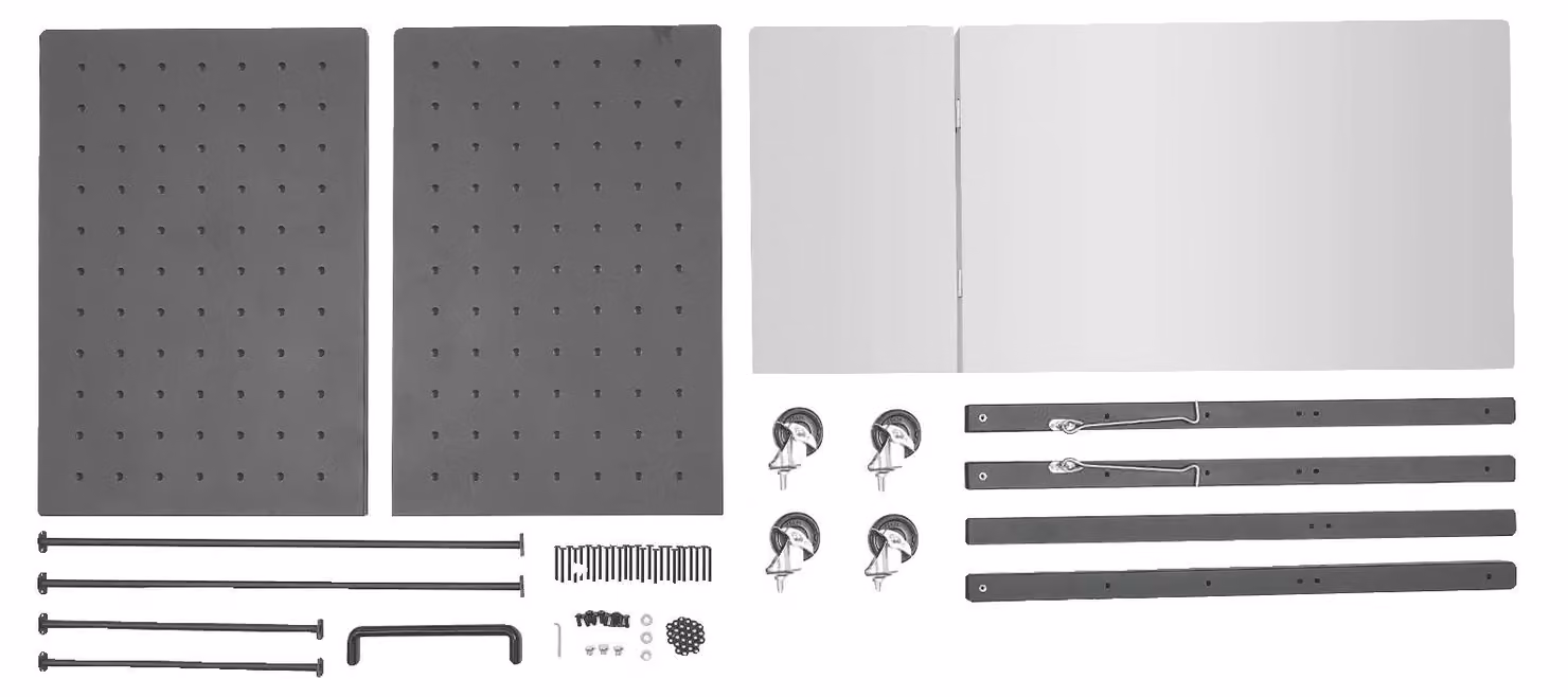 Tavolo per barbecue, in acciaio inossidabile, design autoportante, colore nero
