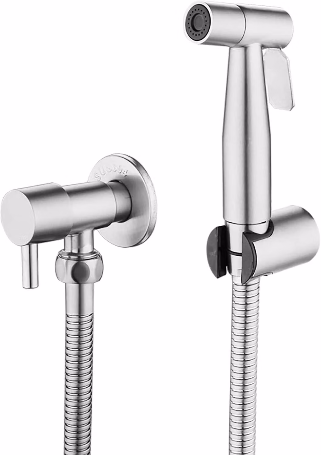 Doccia bidet, a comando manuale, in acciaio inossidabile, per WC