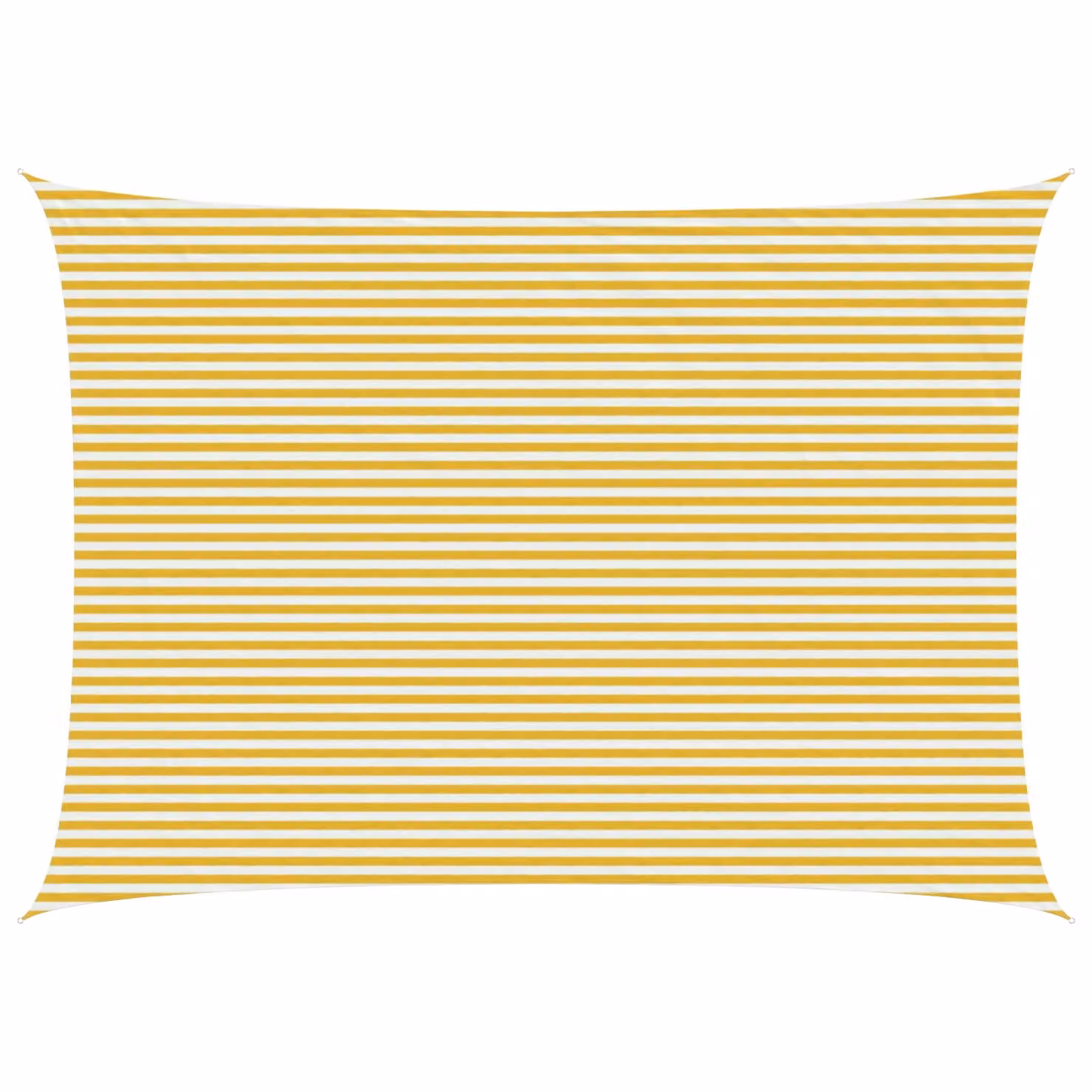 Telo Ombra Rettangolare vidaXL in HDPE Giallo e Bianco 5 x 7 m