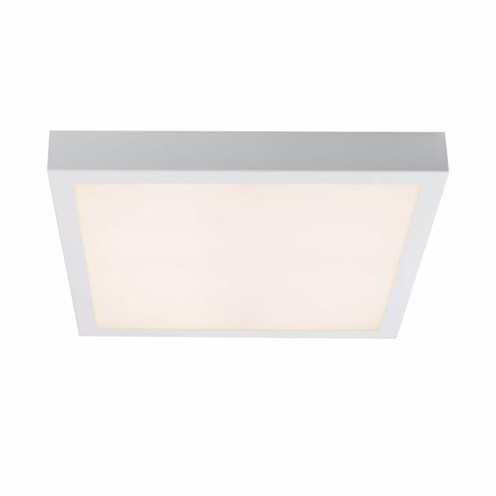 Plafoniera LED quadrata NOMI bianca 32W, bianco caldo 2934 lm, alluminio, dimensioni: 5x42x42 cm, IP20, Shilo