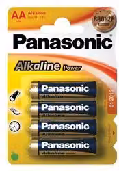 Batteria Alcalina Panasonic AA Multicolore (4pz)