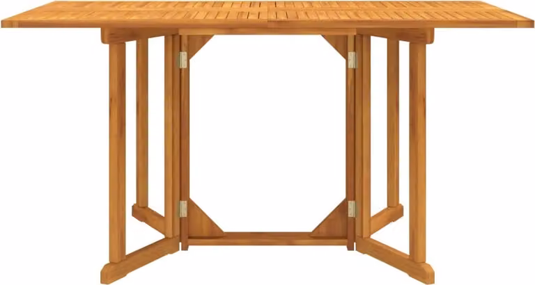 Tavolo Giardino Pieghevole a Farfalla 150x90x75cm Massello Teak