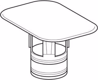 Geberit GE Tappo di scarico in Vetroceramica bianco per Citterio WT