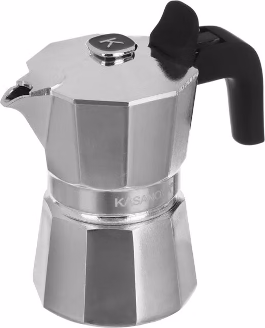Caffettiera Kasanova Premium da 1 tazza color argento