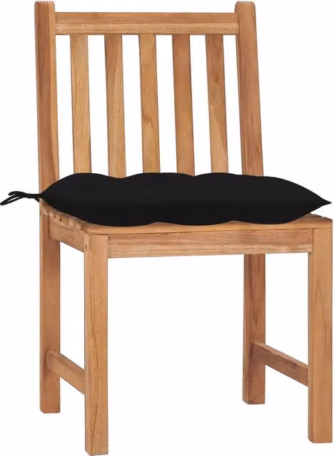 Sedie da Giardino 2 pz con Cuscini in Legno Massello di Teak 3062938