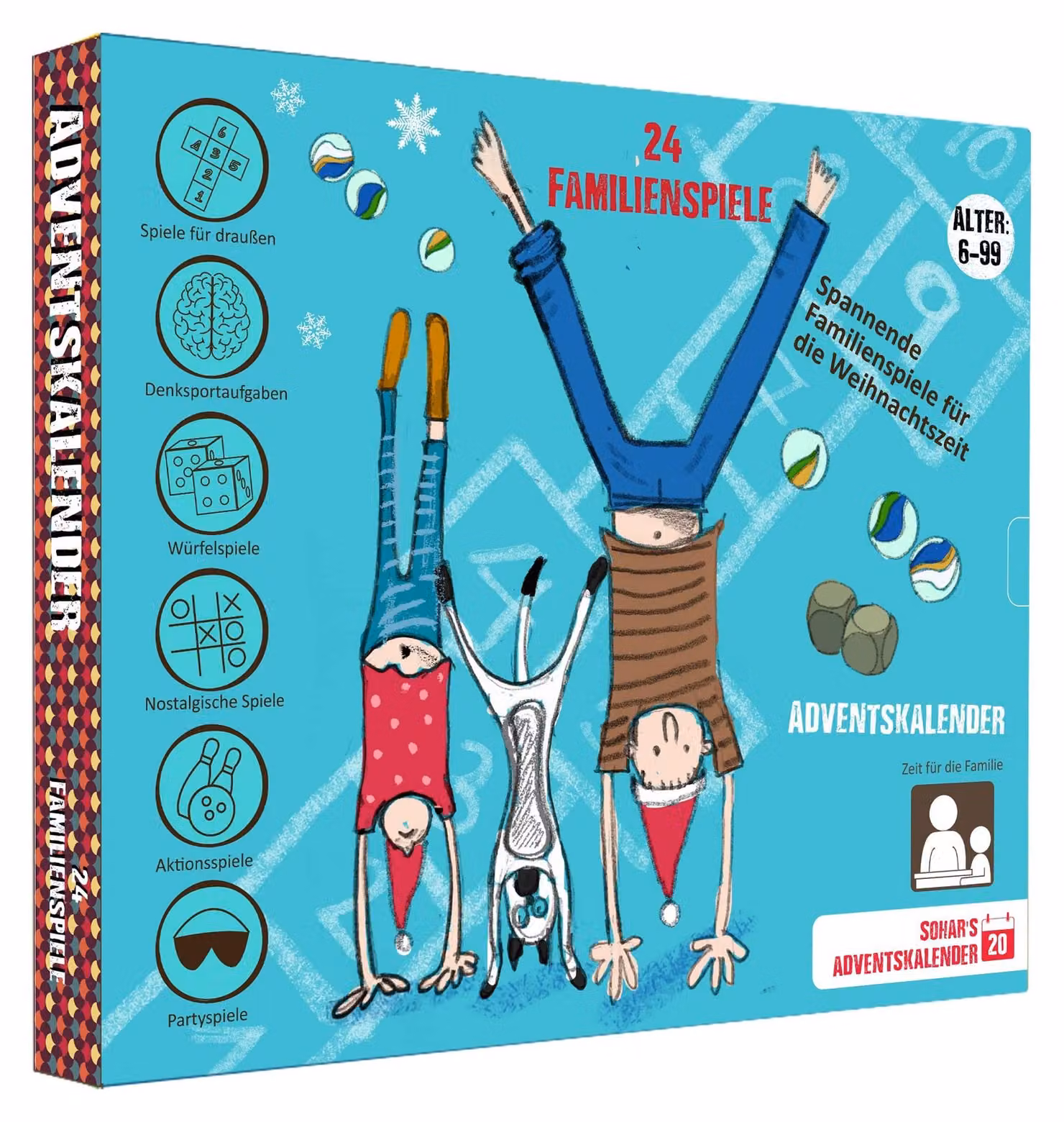 Solidchoice - Calendario dell'Avvento con 24 giochi da fare in famiglia