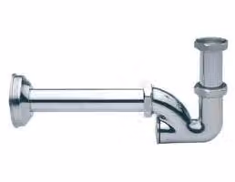 SIFONE PER LAVABO E BIDET CON ISPEZIONE POSTERIORE "CONCORD" GHIDINI Ø32 x 250 mm - 1"1/4