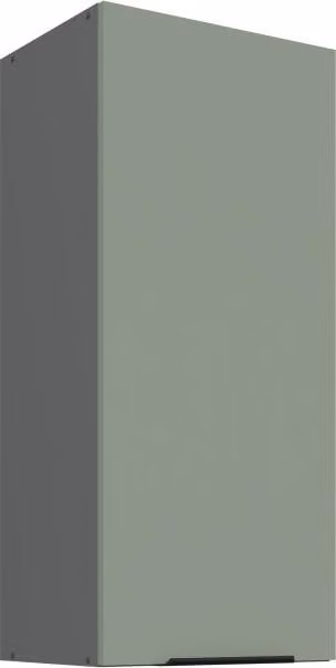 Mobiletto a muro alto LUNARA - larghezza 40 cm, verde/antracite