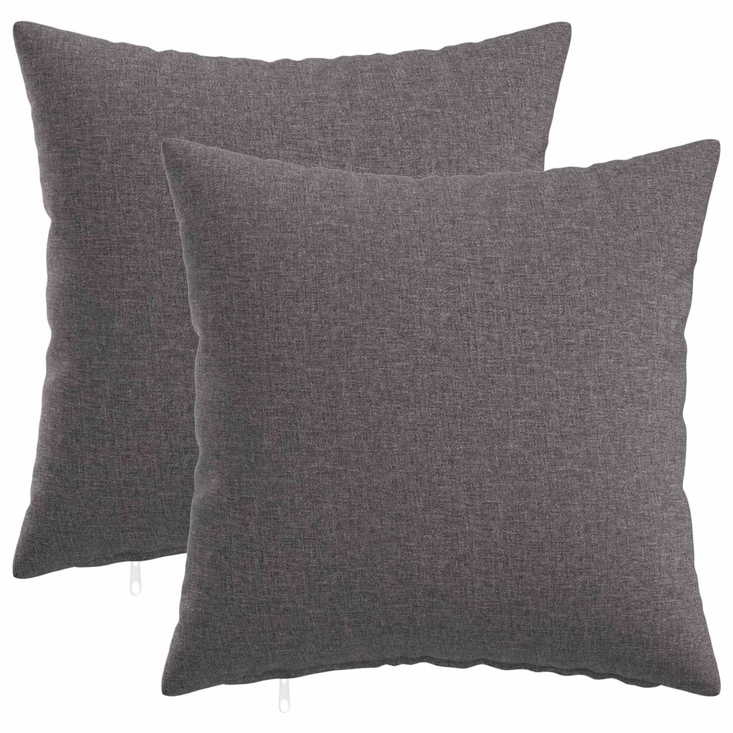 Set di 2 federe vidaXL HEERLEN grigio chiaro in poliestere, L 35 cm x P 35 cm