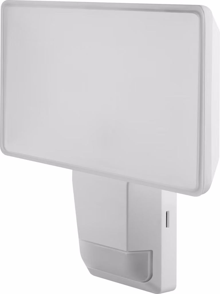 Proiettore LED OSRAM con sensore, 27W, bianco neutro, 3000lm, IP55, orientabile, per aree esterne, parcheggi e ingressi