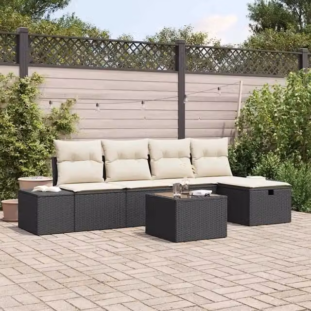 Set di divani 6 pz polyrattan 3360698