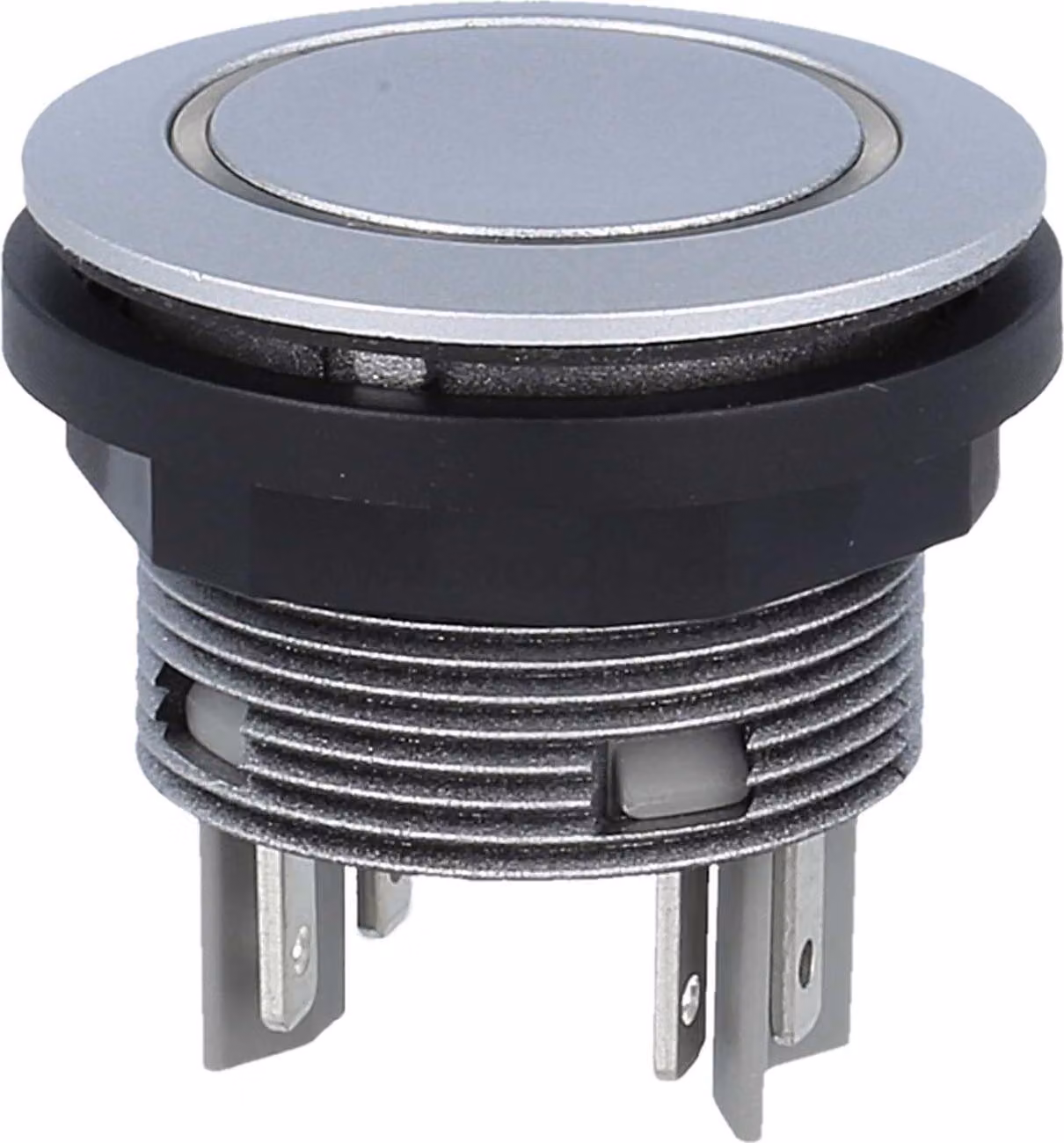 Georg Schlegel Pulsante con illuminazione ad anello, illuminabile 2S, rotondo, connettore piatto SHORTRON 2,8 mm x 0,8 mm - 1 pezzo