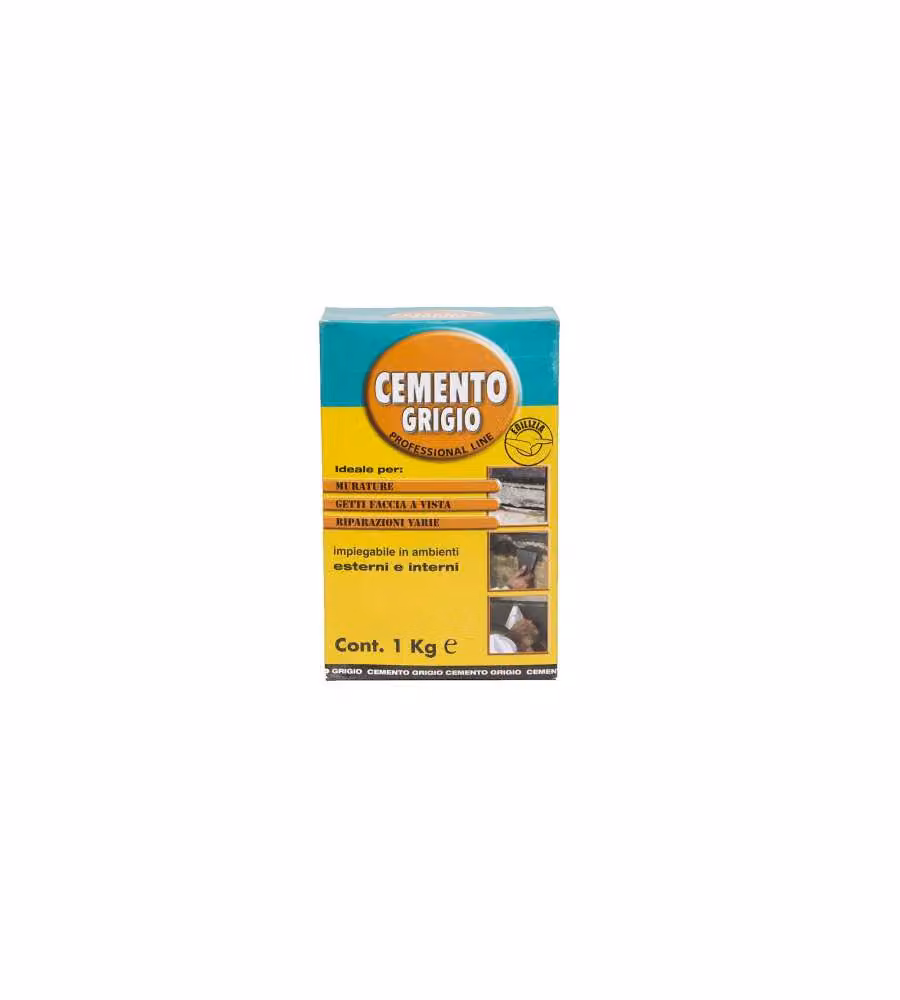COLORCHIMICA Cemento grigio professionale 1 kg per murature e riparazioni
