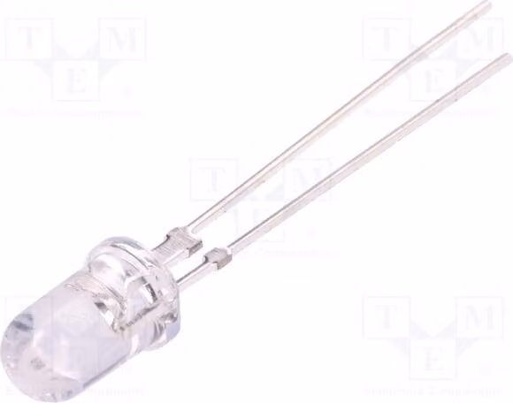 1 x Trasmettitore a infrarossi, λp max: 940 nm, angolo di emissione: 15°, potenza: 60 mW, montaggio: through-hole (THT), colore: trasparente, dimensioni: 5 mm, corrente: 100 mA, modello: OSI5CA5111Y. Infrarossi