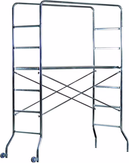 Trabattello Super Trio Marchetti in acciaio argento, Altezza: 218 cm, Portata: 120 kg