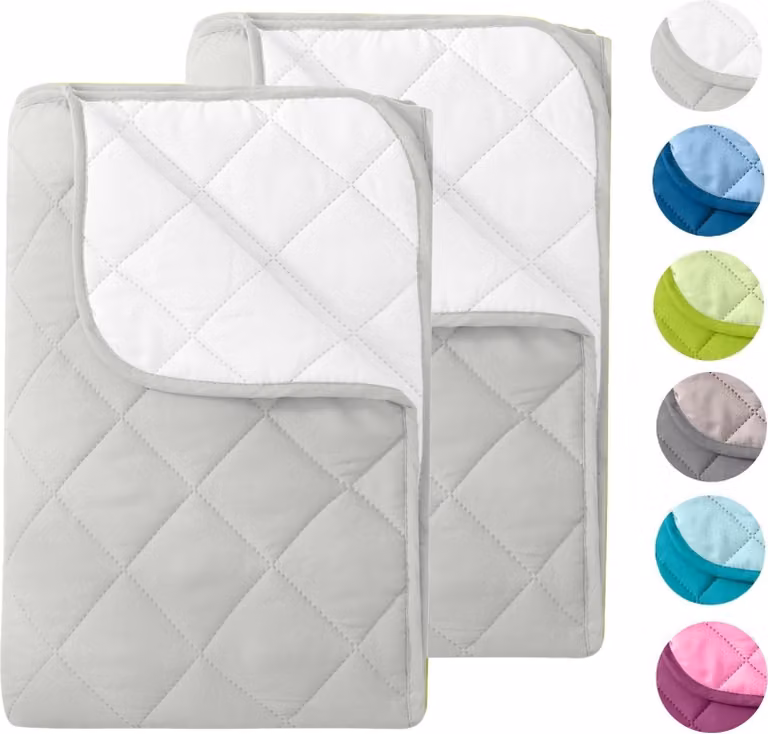 WOMETO 2 copriletti estivi in microfibra 155x2200 bianco e lana bianco I OEKO-TEX, resistente al lavaggio, copriletto leggero per il campeggio e le giornate calde, utilizzabile senza fodera