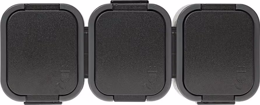 B2 Dreifachsteckdose N/Tz/U Ip54 Grau/Schwarz - E+9002160